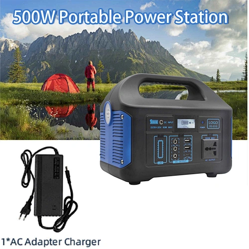 Sunbonar Portable Power Station Explorer 500W Backup Lithium Battery,Pure Sine Wave AC Outlet, Solar Generator (Solar Panel Not Included) for Outdoors Camping Travel Hunting Blackout